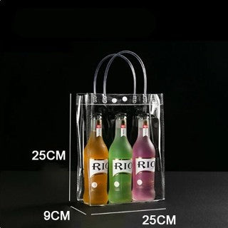 PVC/ Plastic Transparent Bag / Transparent Tote handbag gift Clear bag gift packaging bag
