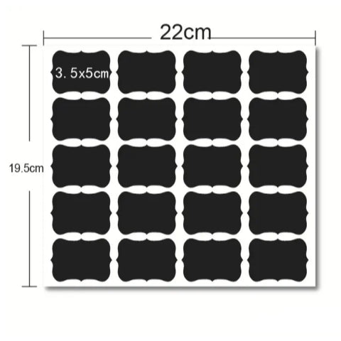 Waterproof Labels Sticker for Craft Household Kitchen Jars and Spices