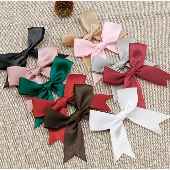 (50pcs/pack) 1'' Satin Ribbon Handmade 8.5cm Wide Swallowtail Bowknot For DIY Craft
