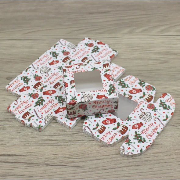 10pcs christmas paper box with window, Paper Box Mailer Box Carton box for gifts box
