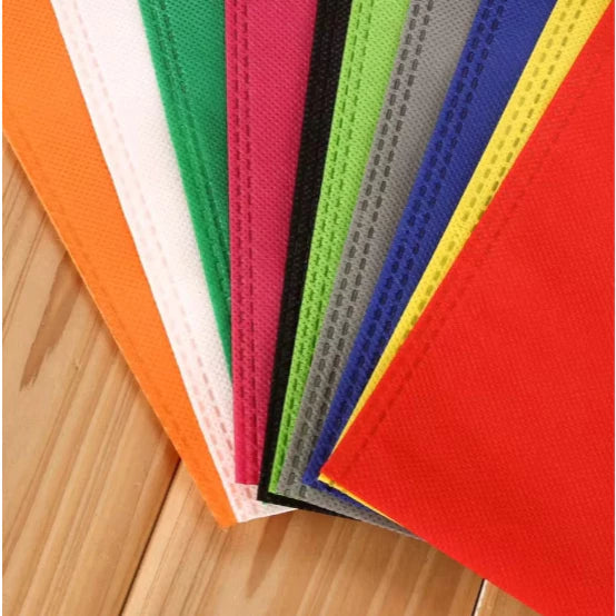 50Pcs Flat Non-woven Eco Bag D Cut Pouch Plain Shopping Hand bag Storage Bag