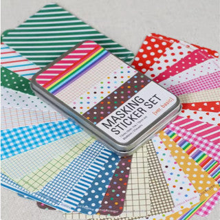 27pcs/box Masking Sticker Set With Stickers Box Sticker Notebook Planner School Supplies
