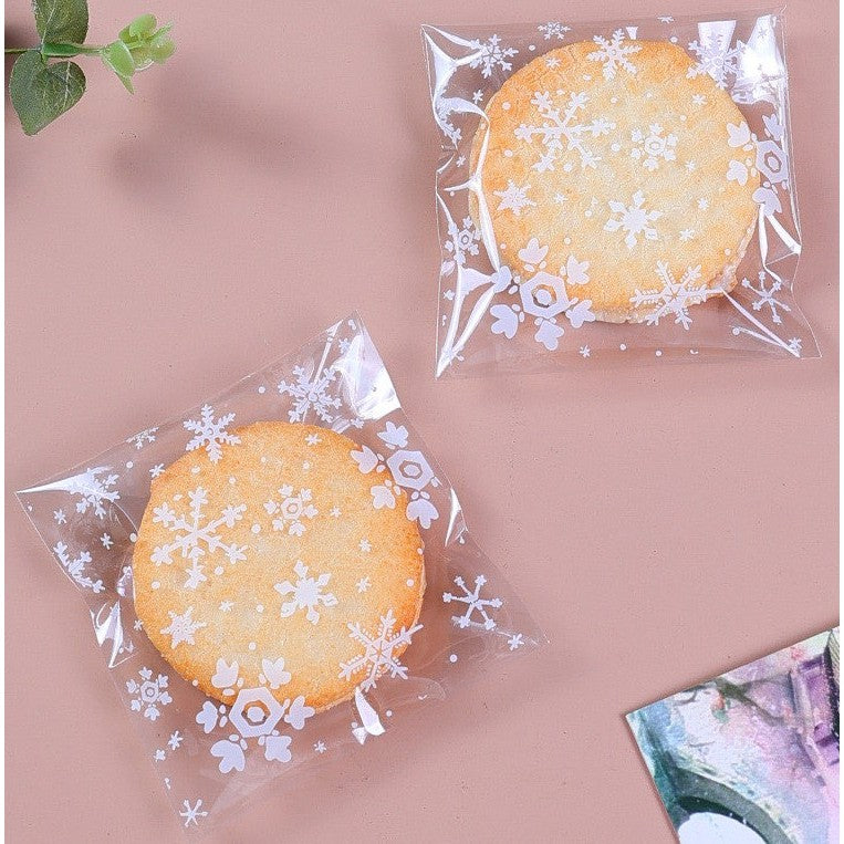 100 PCS Biscuit Cookies and Candies Food Packaging Plastic Bags