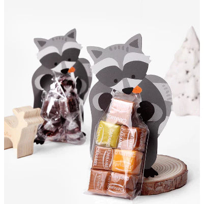 10Pcs Cute Animal Cookies Packaging Snack Candy Bags