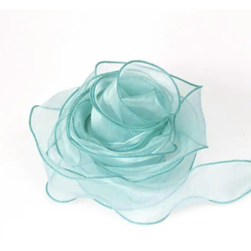 9m Wave Silk Korean Style Gold Edge Organza Ribbon Gift Wrapping Decoration Lace Ribbon