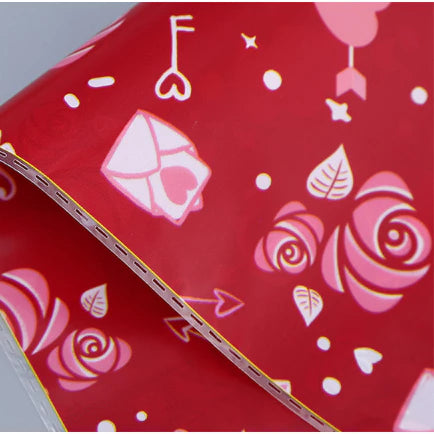 50pcs Valentine's Day Candy Bag Love Snack Cookie Bag Party Loot Bags