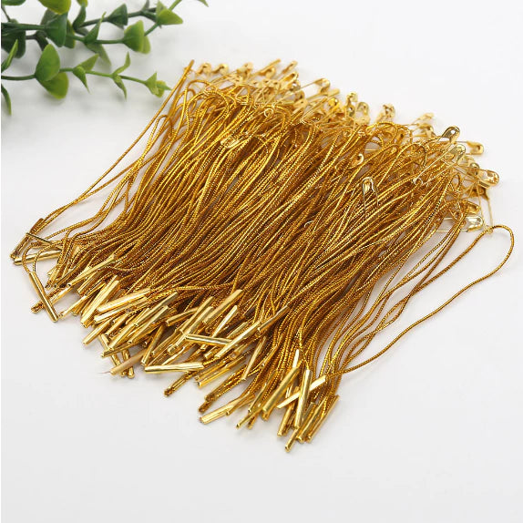 100Pcs Gold Pins Bulb Gourd Shape Metal Clips Tag Pins