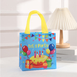 Birthday Party Gift Non-woven Eco Bag Cartoon Laminated Waterproof Handbag