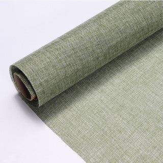 (48cmx5yards) Flower colored linen roll retro floral diy material flower packaging