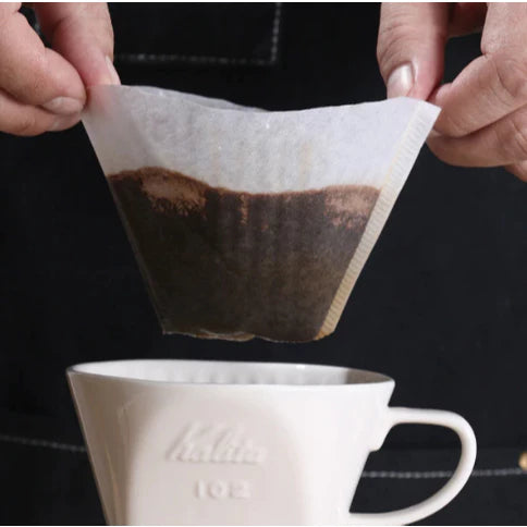 40PCS/100PCS Fan Coffee Paper Filters Hand-Poured Drip White Paper Filter New Coffee Filter