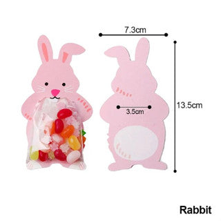 10Pcs Cute Animal Cookies Packaging Snack Candy Bags