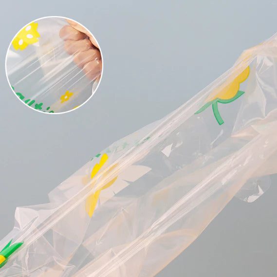 50pcs Transparent vest bag, takeaway bag, baked food catering tote bag