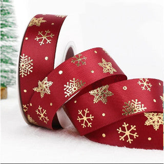25 yards 2.5 cm Christmas Gift ribbon Wrapping merry christmas Gift satin Ribbon