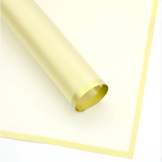 20pcs Transparent Colored Edge Flower Wrapper Korean Wrapper Accesories Paper Wrapping
