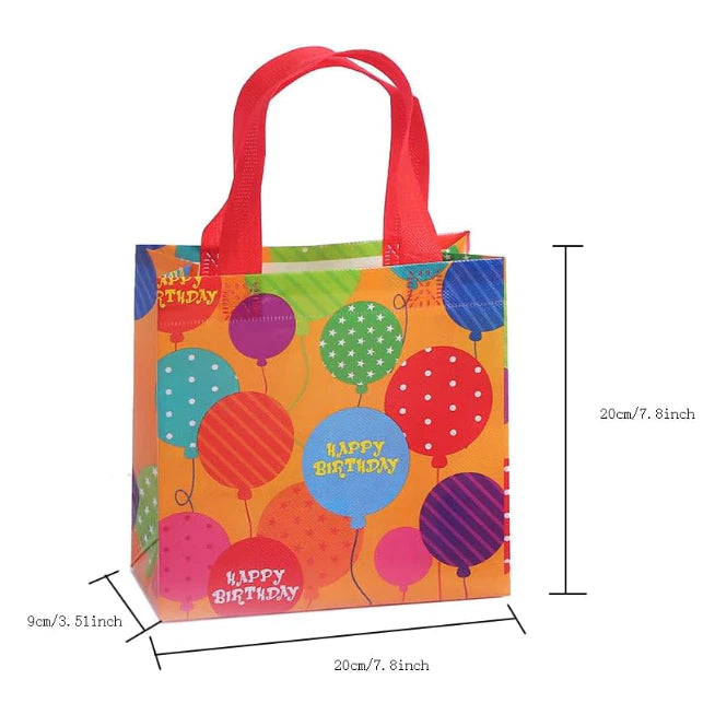 Birthday Party Gift Non-woven Eco Bag Cartoon Laminated Waterproof Handbag