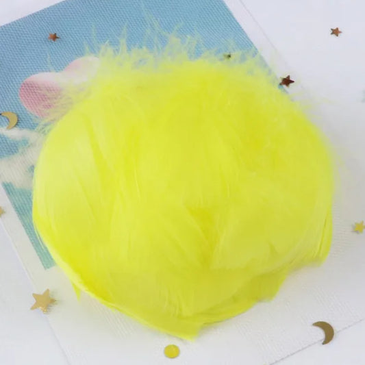 (100pcs) Feather Home Crafts Goose Transparent Bobo Ball Filler Natural
