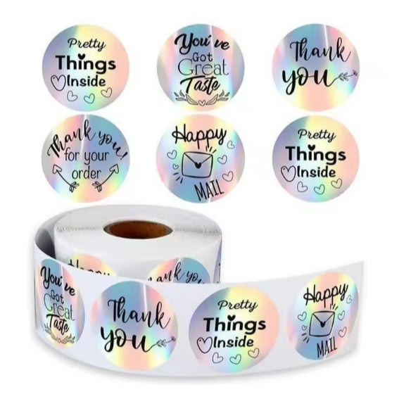 500 sheets | More Designs Stickers | self-adhesive label sealing packaging label | 2.5 cm / 1 inch