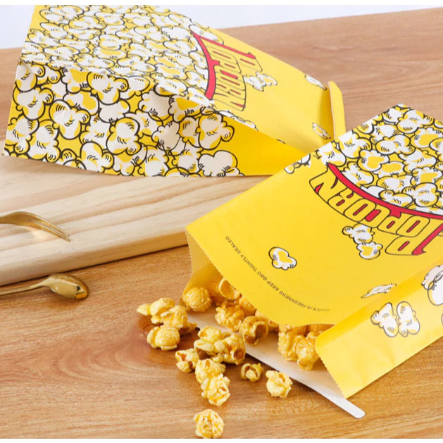 50pcs Popcorn Paper Bags Popcorn Container Snack Popcorn Packing Paper Bag