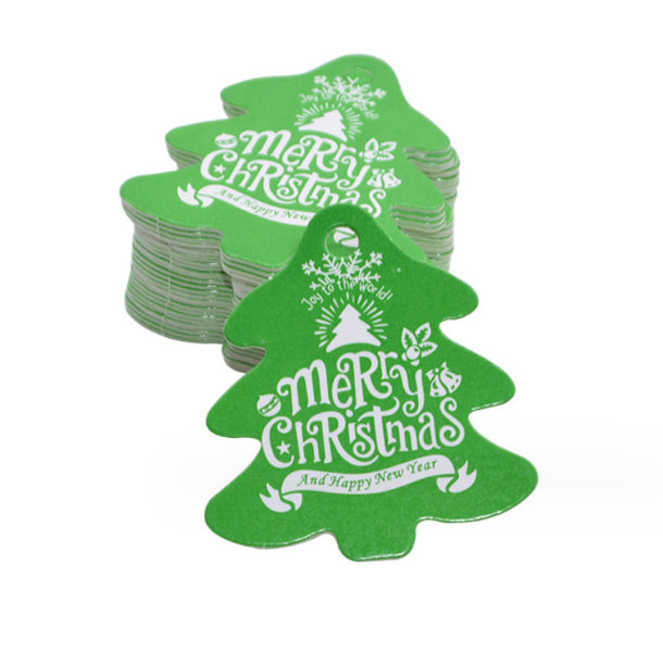 100Pcs/50pcs Christmas paper hand card wedding party paper tag