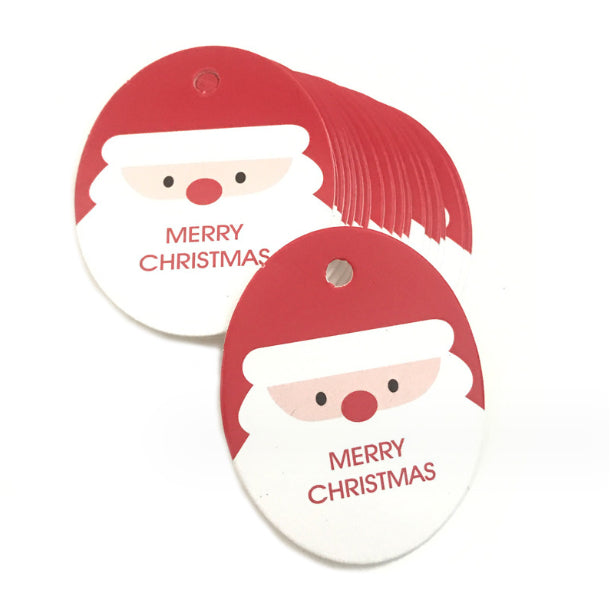 100Pcs/50pcs Christmas paper hand card wedding party paper tag