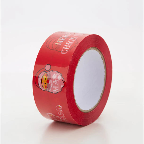1pc Christmas Red Sealing Adhesive Tape Packaging Gift Wrapping Tape