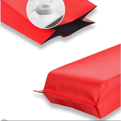 1pc Open Top Aluminum Foil Coffee Pouch bag with valve