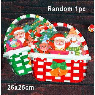 1pc Christmas Ziplock Plastic Gift Bags Candy party Packaging Bags