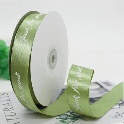 (45 Yards) 1cm 2.5cm Colorful just for you Ribbon Roll Gift Flower Wrapping Decorations II