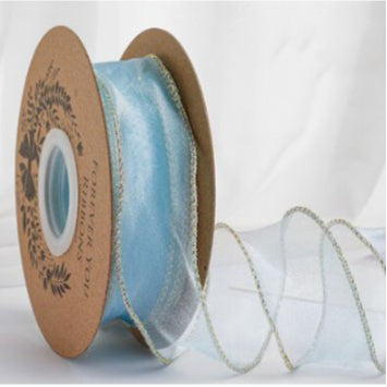 9m Wave Silk Korean Style Gold Edge Organza Ribbon Gift Wrapping Decoration Lace Ribbon
