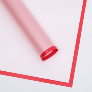 20pcs Transparent Colored Edge Flower Wrapper Korean Wrapper Accesories Paper Wrapping