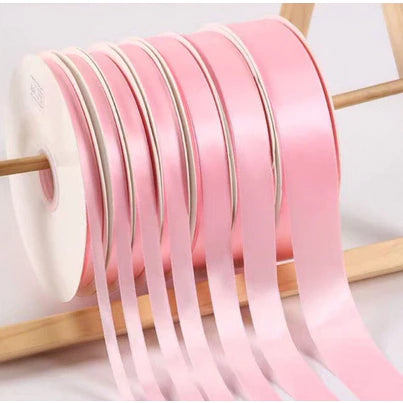 5 Yards High Quality Ribbon Pink Satin (0.6cm, 2cm, 2.5cm, 4cm)