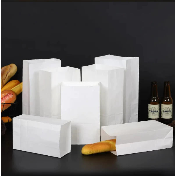 White Paper Bag by 50Pcs. Per pack| Gift Wrapping Paper Bag Kraft Paper Wrapping Bag 70gsm