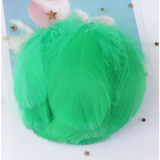 (100pcs) Feather Home Crafts Goose Transparent Bobo Ball Filler Natural
