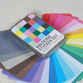 27pcs/box Masking Sticker Set With Stickers Box Sticker Notebook Planner School Supplies