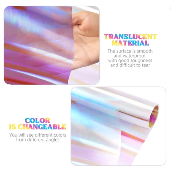 20pcs 57cm*57cm Holographic Flower wrapping film Waterproof floral wrapping paper