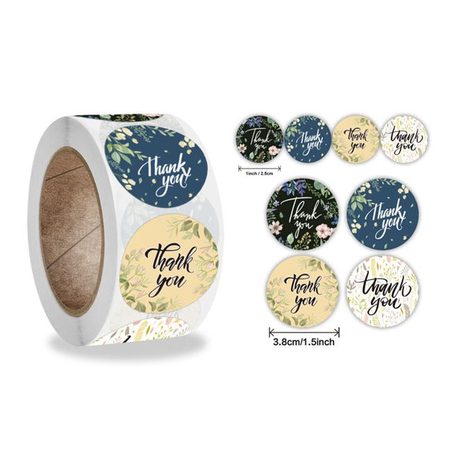 500 sheets | More Designs Stickers | self-adhesive label sealing packaging label | 2.5 cm / 1 inch