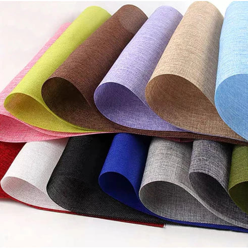 (48cmx5yards) Flower colored linen roll retro floral diy material flower packaging