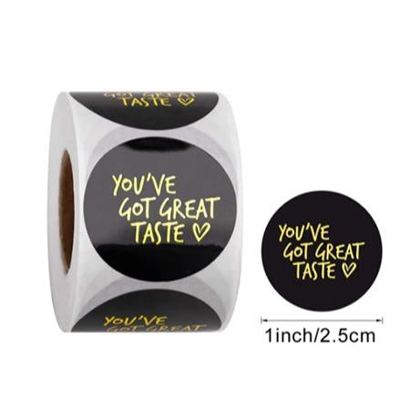 500 sheets | More Designs Stickers | self-adhesive label sealing packaging label | 2.5 cm / 1 inch