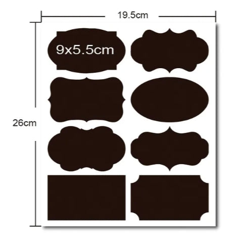 Waterproof Labels Sticker for Craft Household Kitchen Jars and Spices