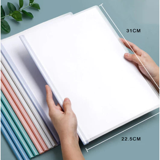 10pcs Sliding Folder Folder a4 Thickening Transparent For Paper Document File Organizer