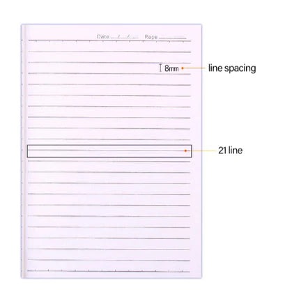 Thicked A5 Lined Adhesive Binding NoteBook Soft Writing Paper Planner Notebooks