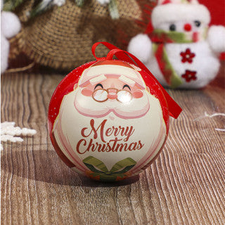 1PC Christmas round elf Balls Ornaments For Xmas Tree Christmas Decoration