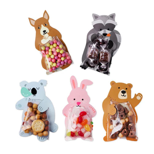 10Pcs Cute Animal Cookies Packaging Snack Candy Bags