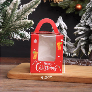 1pc Christmas window cupcake Solo packaging box muffin box egg tart box Pastry Box