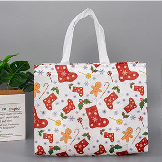 1pc Christmas Eco Bag Non Woven Fabric Waterproof Reusable Handbag Gift bag