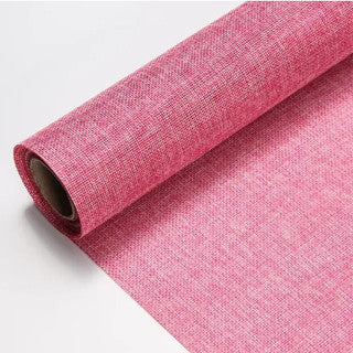 (48cmx5yards) Flower colored linen roll retro floral diy material flower packaging