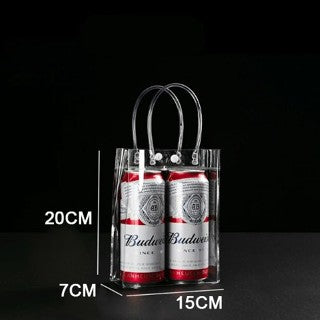 PVC/ Plastic Transparent Bag / Transparent Tote handbag gift Clear bag gift packaging bag