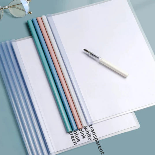 10pcs Sliding Folder Folder a4 Thickening Transparent For Paper Document File Organizer
