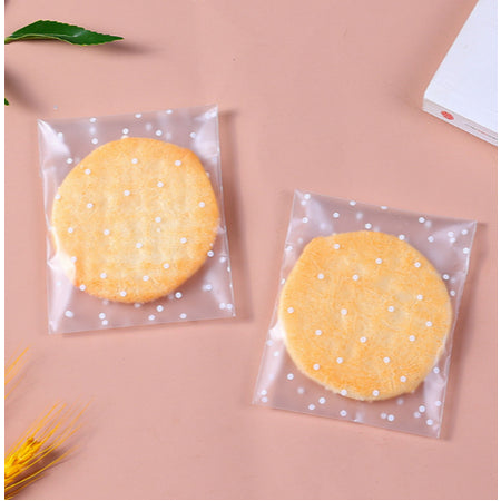 100 PCS Biscuit Cookies and Candies Food Packaging Plastic Bags
