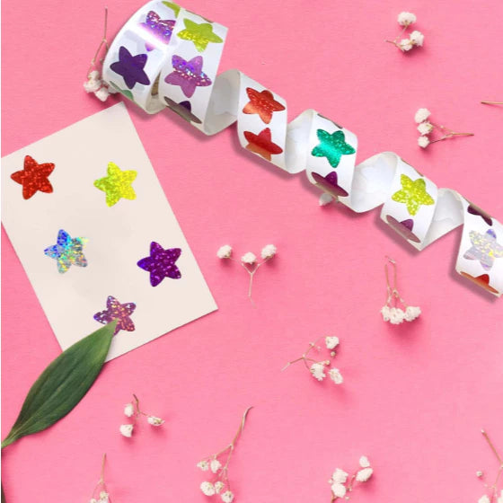 500Pcs Star Stickers for Reward Small Star Stickers Foil Tiny Star Metallic Stickers